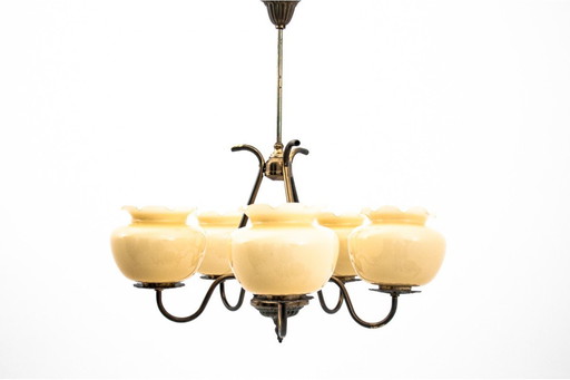 Chandelier, 1950s, Poland.