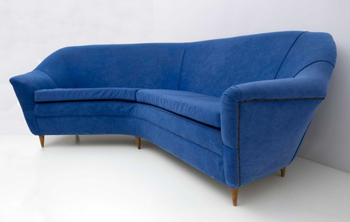Ico Parisi Mid-Century Modern Italienisches Ecksofa für Ariberto Colombo, 1950er