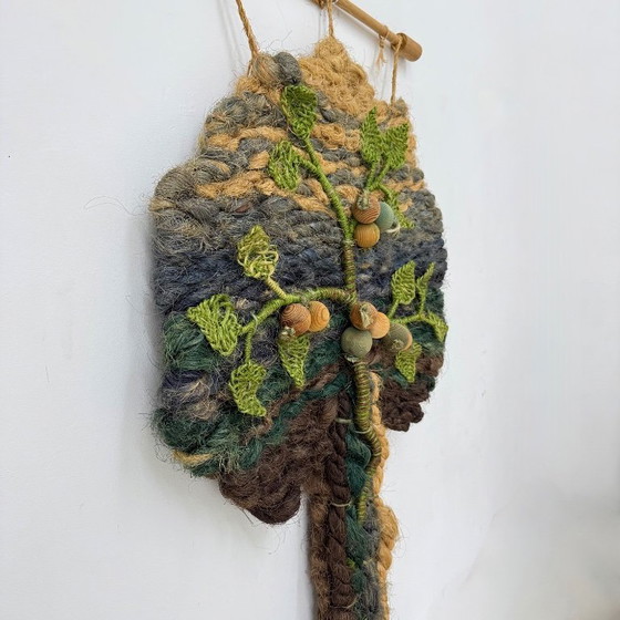 Image 1 of Wandteppich in Form eines Baumes, 1970er Jahre