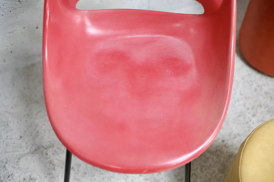 Image 1 of 2 sedie e 3 pouf &quot;Space Age&quot;