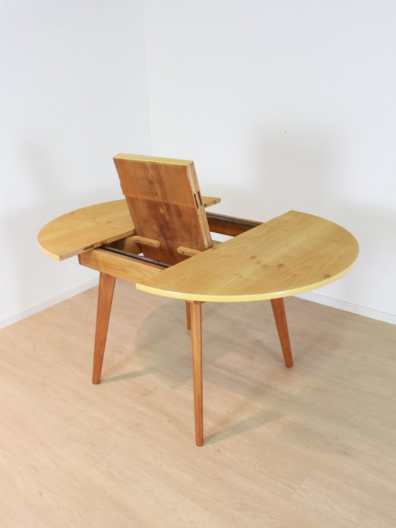 Vintage Dining Table (Turning Top) – Round – Wood (photo 6 of 12)