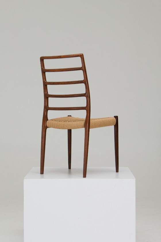 Image 1 of Set van 8 eetkamerstoelen 'Model nr. 82' - Niels O. Møller