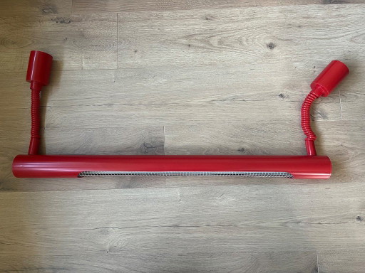 Vintage Massive Röhrenlampe – Rot