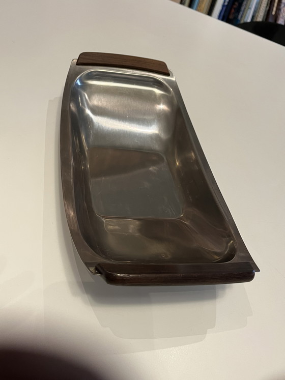 Image 1 of bol vintage danois en acier MCM