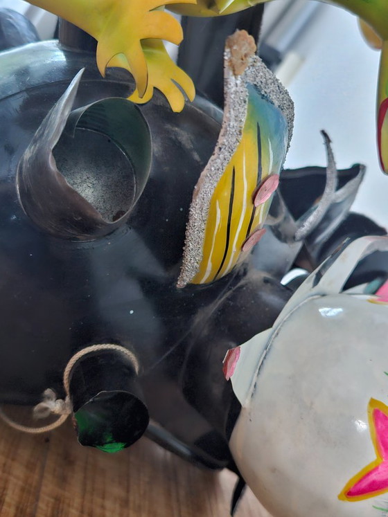 Magnifique Masque de Carnaval Diablada Bolivien Traditionnel – Objets déco, Aluminium, Autre (photo 15 of 24)