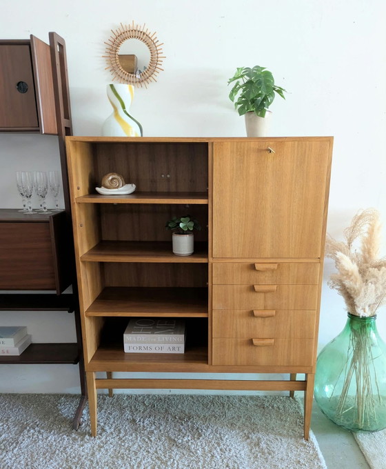 Credenza alta vintage, Mid-century, libreria e mobile bar – Credenze alte, Wood (photo 3 of 8)