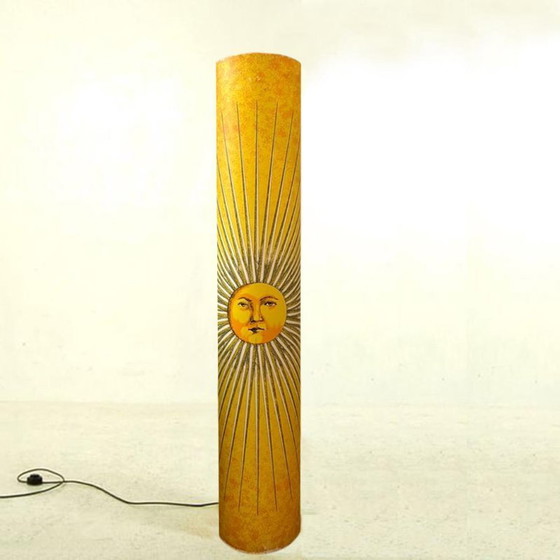 Image 1 of Piero Fornasetti "Sun" vloerlamp uit de jaren 90 voor Antonangeli, Follia Pratica Collectie.