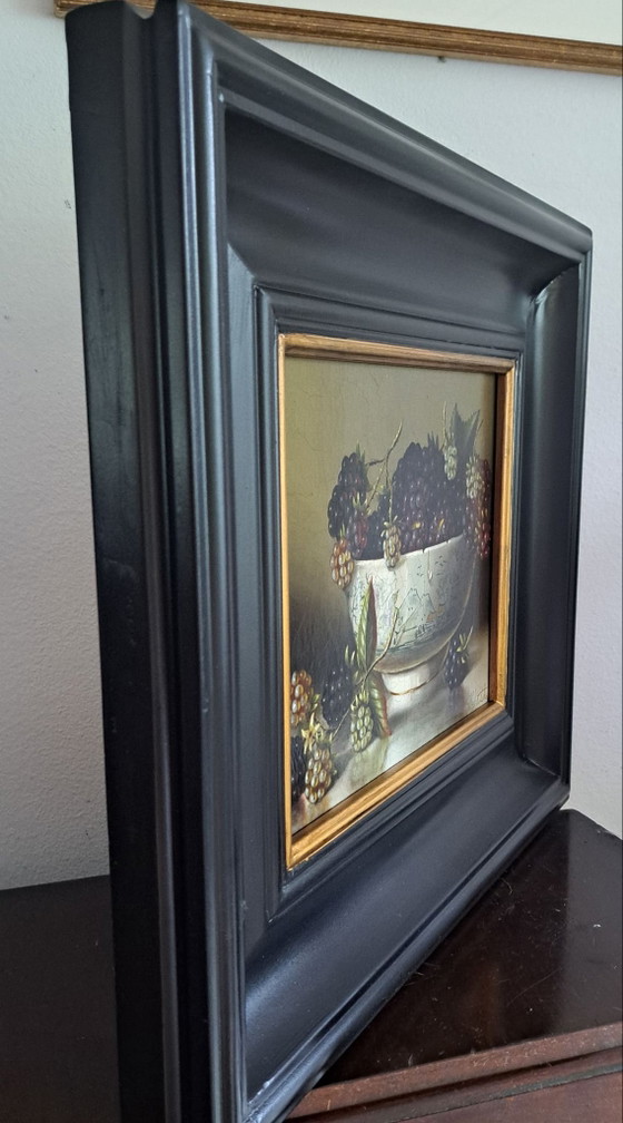 Stillleben mit Brombeeren von Rob Ritchie – Gemälde & Zeichnungen, Leinwand (photo 2 of 7)