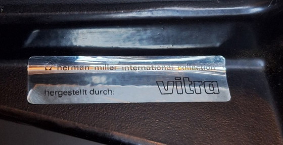 Image 1 of Tavolo da bistrot circolare Eames Vitra Contract Base anni '60-'70