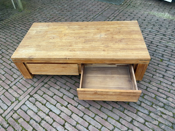 Image 1 of Mesa de centro de teca + mesa auxiliar