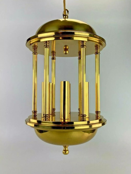 60s 70s XL lamp lamp ceiling lamp hanging lamp design brass 60s 70s
