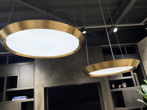 Set of 2 Pendant Lights Brass Manufacturer Grok Model Saturn – hanglampen, Metal (photo 2 of 6)