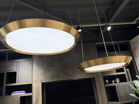 Set of 2 Pendant Lights Brass Manufacturer Grok Model Saturn – Pendant lamps, Metal (photo 2 of 6)