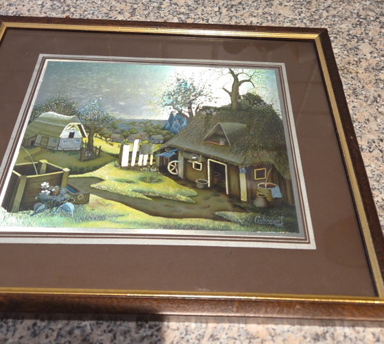 Image 1 of 4 pequeños cuadros de J. Cemkovan, 1979