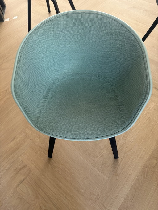 3x HAY About A Chair – eetkamerstoelen, Wool, Plastic