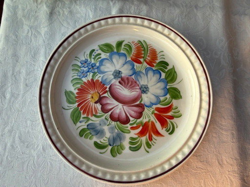 Juego de aceite y vinagre de cerámica checa Ditmar Urbach con bandeja pintada a mano. – tafelaccessoires (photo 2 of 13)
