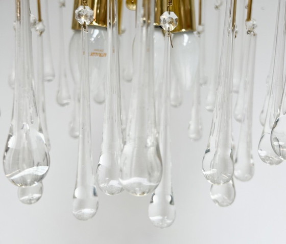 Image 1 of Lampadario a cascata in vetro di Murano XL, anni '70