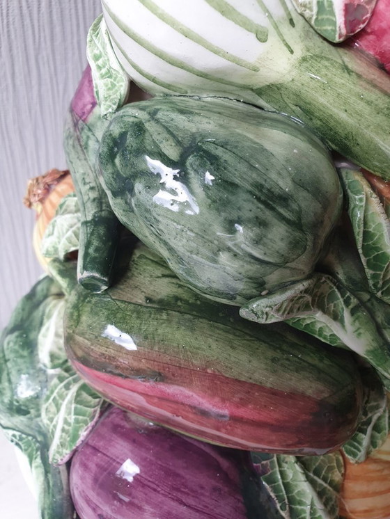 Image 1 of Spanish ceramic vegetable tower 37 cm