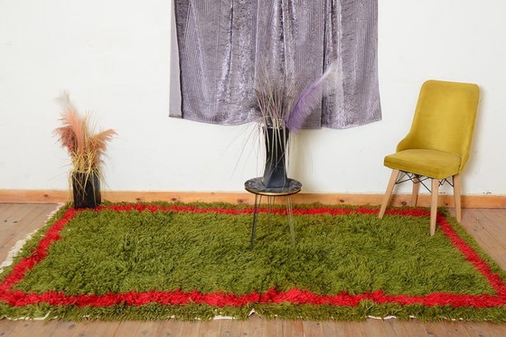 Image 1 of Handgemaakt vloerkleed van puur wol, traditioneel vakmanschap, 150x250 cm