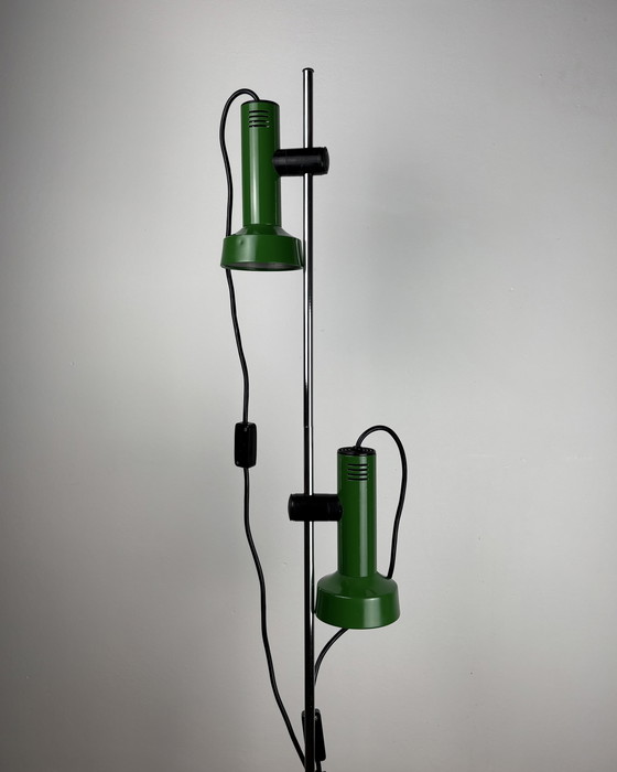 Image 1 of Vintage Floor Lamp by Goffredo Reggiani Italy Space Age 1970s, Adjustable Lamp, Mid Century Modern, 70s Industrial, Spot light