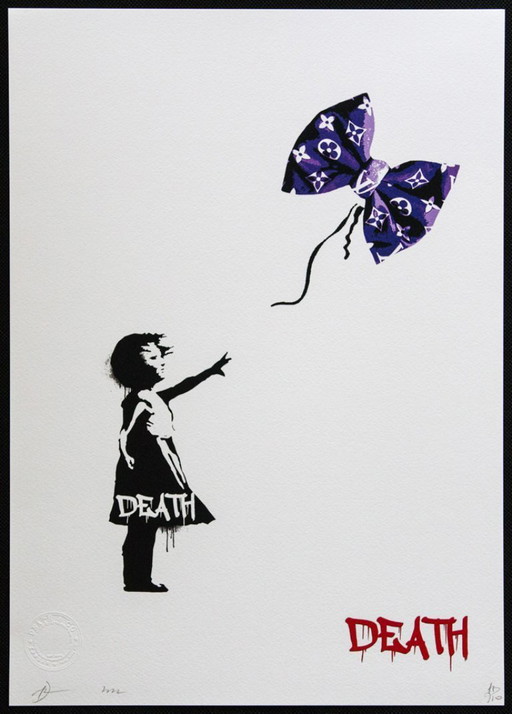 DEATH NYC Estampe d'art signée avec certificat d'authenticité