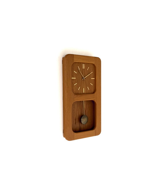 Image 1 of Vintage teak wall clock, DANclock ‘70