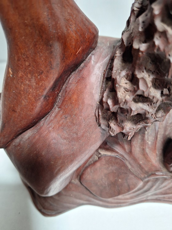 Image 1 of Balinesische Hartholzstatue eines Fischers