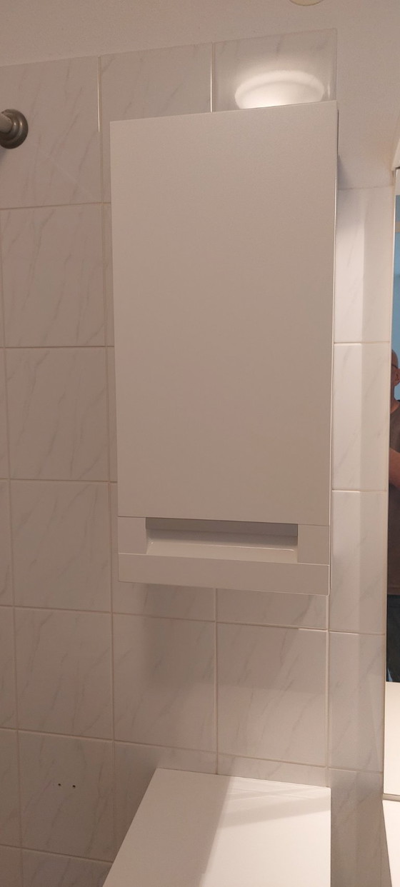 Image 1 of 2 White Bathroom Wall Cabinets