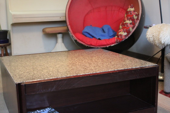 Image 1 of Angelo Mangiarotti 4D Coffee Table for Molteni, Italy 1960s