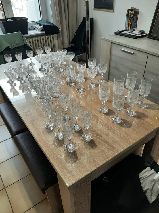Image 1 of Service de table exclusif de 40 pièces en verre Riedel Austria vintage – cristal au plomb à 24 % (PbO)