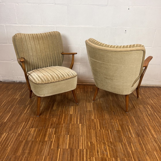 Image 1 of Set van 2 Vintage Cocktail Club Stoelen, jaren 1960