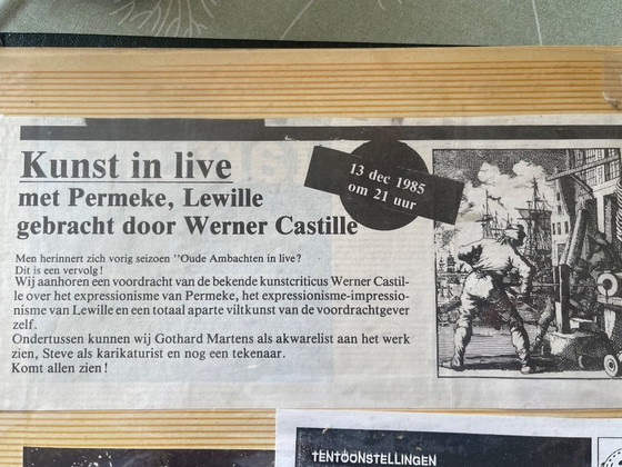 Image 1 of Olieverschilderij van Omer Lewille