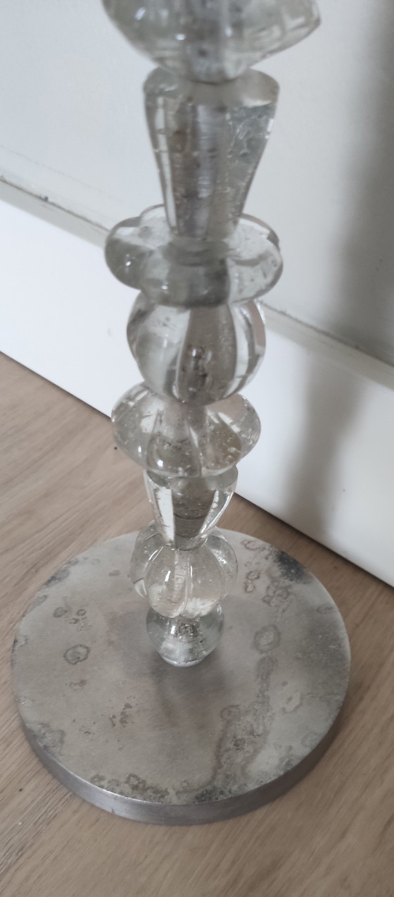 Image 1 of Räder XL Kandelaar 'Lichtgestalt' - Glas & Metaal - 93 cm