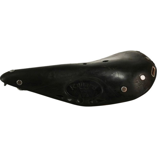 Vintage leather racing bike saddle for Renard, Switzerland 1930