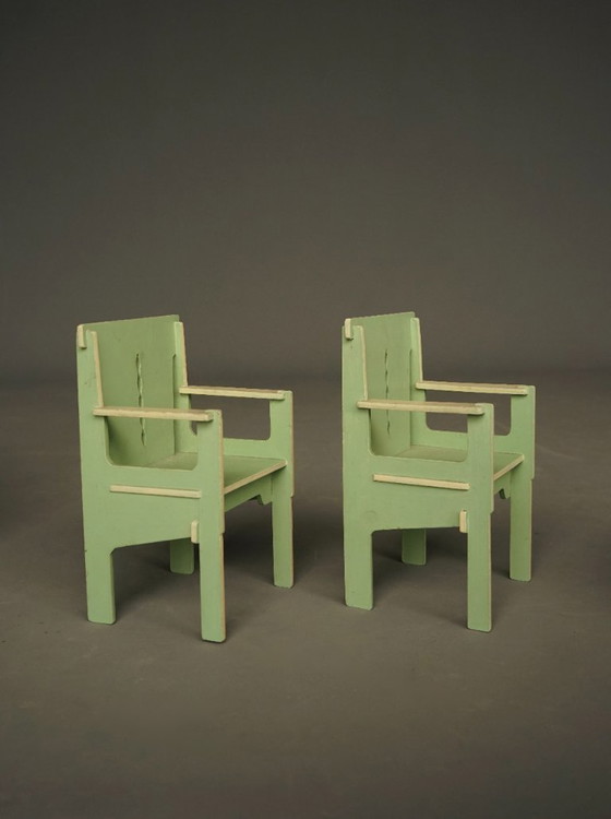 Image 1 of Mobili giocattolo per bambini della scuola dell'Aia in stile Art Déco, anni '30.