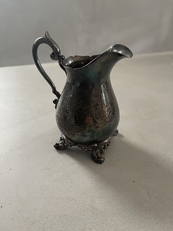 Image 1 of Verzilverde koffie-thee set  3 delig. 