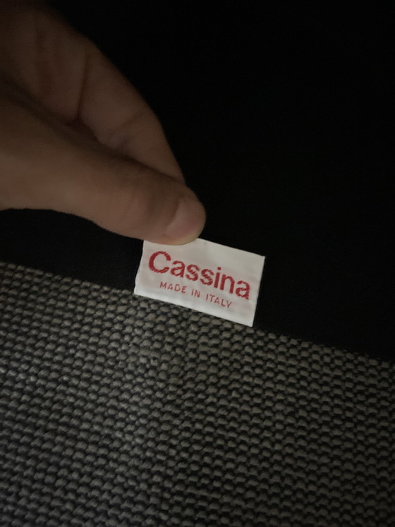 Image 1 of Maralunga 2-Sitzer-Sofa, Cassina Vico Magistretti, Erstausgabe 1973, Alpakasamt. Standardsofas.