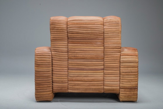 Image 1 of  Set van 2 fauteuils in patchworkleer van Ernst Lüthy voor De Sede