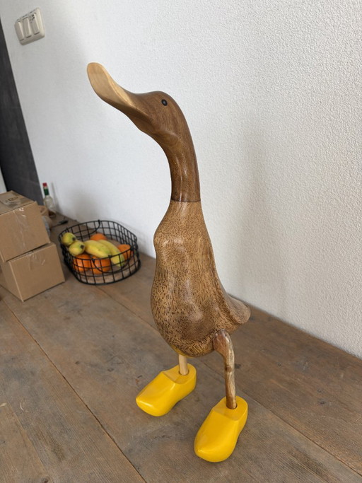 Handmade Wooden Duck – Decorative Object – 43 cm