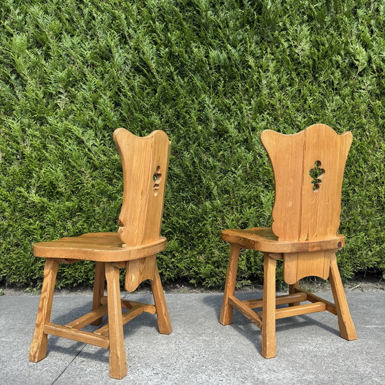 Image 1 of Set van 6 vintage stoelen