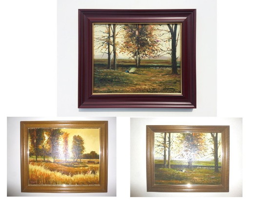 Image 1 of S. Vilata: Oil “At the beginning of summer”. Vintage 70s