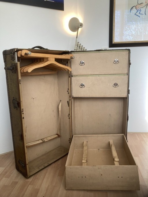 Vintage garderobe/reiskoffer