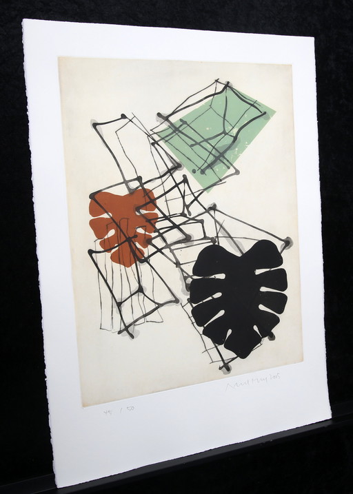 Merz, Albert - Composition (45/50) - color etching - 2005 - signed by hand