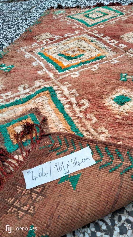 Image 1 of Handgeknoopt Berber kleed wol 161x84cm