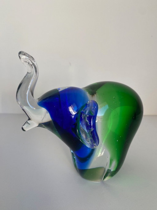 Murano kunst, glazen beeldjes – Olifant & Vis – Handgemaakt – Italië
