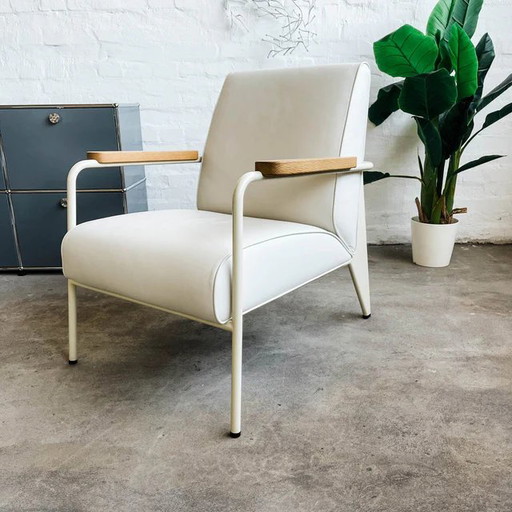 Vitra - Fauteuil de Salon - Fauteuil - Blanc - Cuir - Top condition