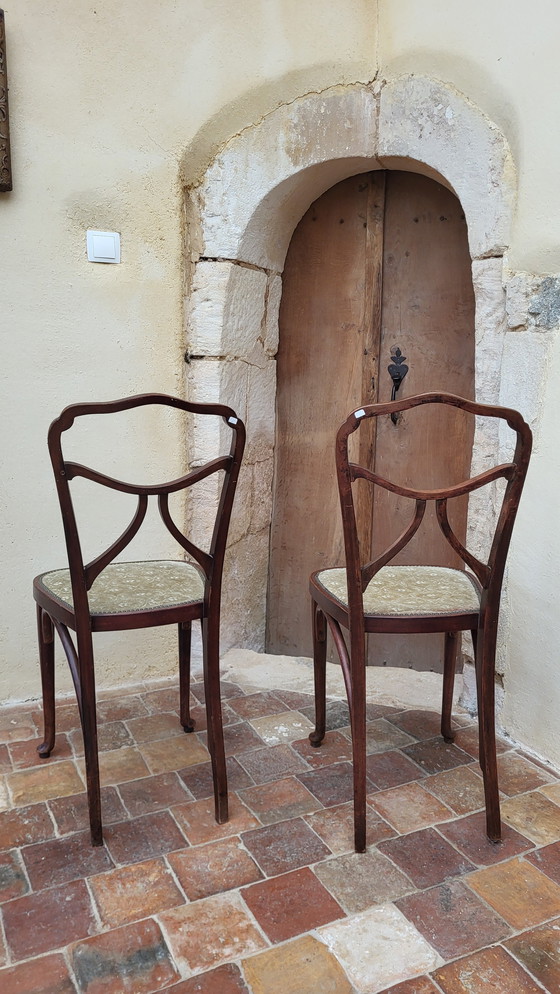 Image 1 of 2 Chaises Thonet Art Nouveau