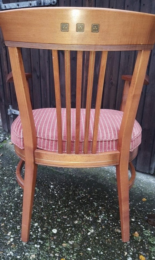 4 fauteuils de salle à manger Schuitema Art Nouveau en cerisier