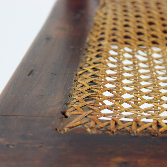 Image 1 of Chaise en bois et en rotin, Tchécoslovaquie, années 1910