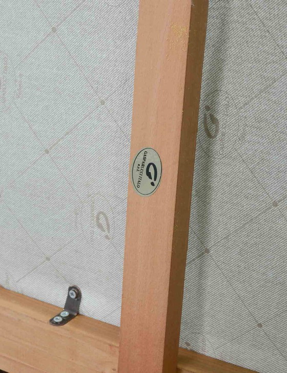 Image 1 of Luxurious Mid-Century Italian Design Gasparuzzii Reed White Lounge Greenhouse Sofa. Italy, 1980s